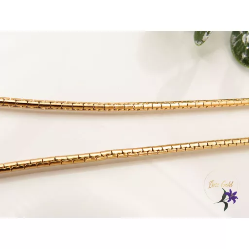 Karmen-50 antiallergén hengeres alakú nyaklánc -18K 