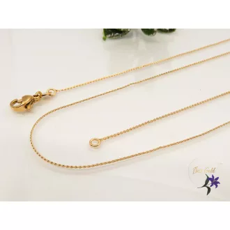 Szimike-60 antiallergén vékony nyaklánc  -18K 