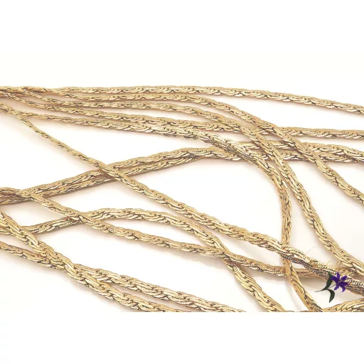 Mariott-60 antiallergén fonott szemes nyaklánc-18K