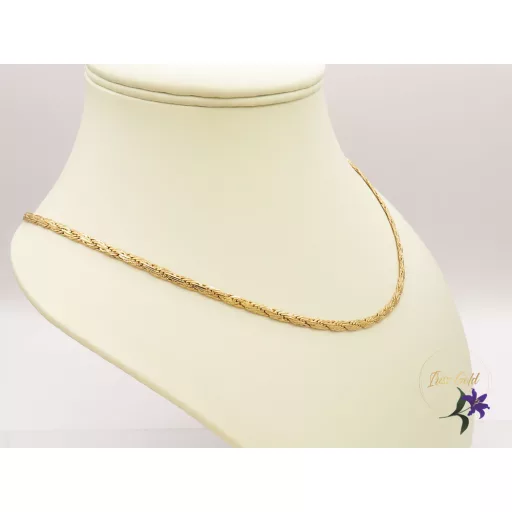 Mariott-60 antiallergén fonott szemes nyaklánc-18K