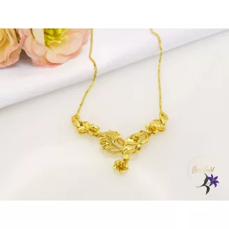   Alice antiallergén nyakék középen virág mintás betét-24K 