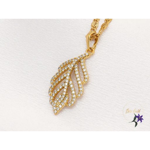 Xuping 18-K antiallergén level formájú medálos nyaklánc -Silvia