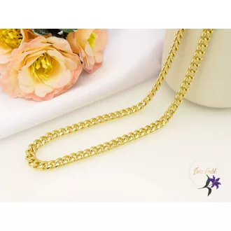 Ladola-50 antiallergén kerekszemes vastag lánc-14K