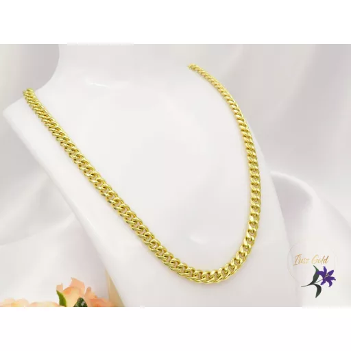 Ladola-50 antiallergén kerekszemes vastag lánc-14K