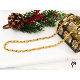 Orsi-60 Gold Filled csavart hosszú nyaklánc -18k 