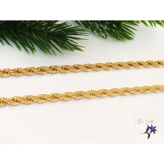 Orsi-60 Gold Filled csavart hosszú nyaklánc -18k 
