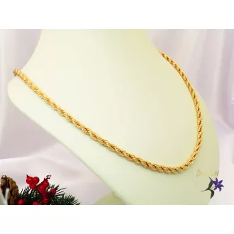 Orsi-60 Gold Filled csavart hosszú nyaklánc -18k 