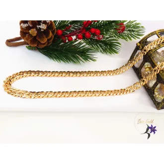 Ramonna-60 gold filled rombusz szemes hosszú nyaklánc -18k