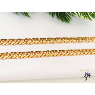 Ramonna-60 gold filled rombusz szemes hosszú nyaklánc -18k