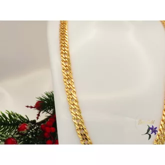 Ramonna-60 gold filled rombusz szemes hosszú nyaklánc -18k