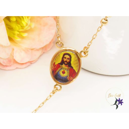 Antiallergén Jézus rózsafüzér -18K