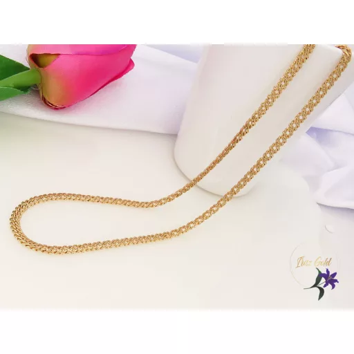 Ramóna-50 gold filled rombusz szemekből álló nyaklánc-18K