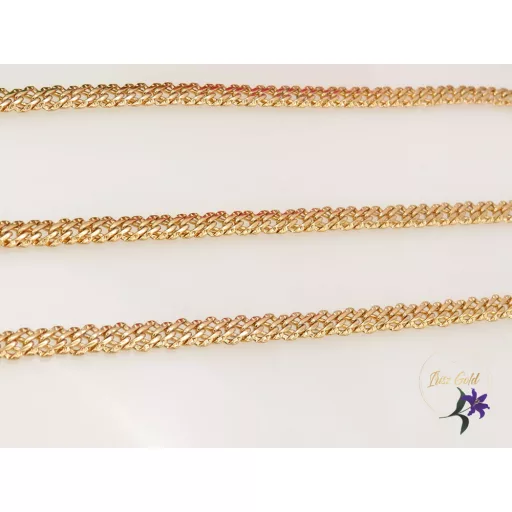 Ramóna-50 gold filled rombusz szemekből álló nyaklánc-18K