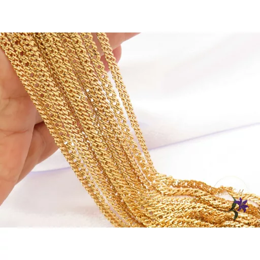 Ramóna-50 gold filled rombusz szemekből álló nyaklánc-18K