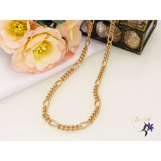 Frank-50 gold filled csavart szemes nyaklánc-18k