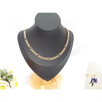 Frank-50 gold filled csavart szemes nyaklánc-18k