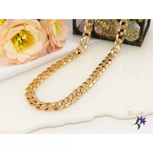 Andora-60 kerekszemes hosszú vastag nyaklánc-18K 