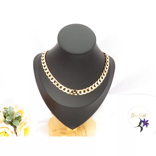 Andora-60 kerekszemes hosszú vastag nyaklánc-18K 