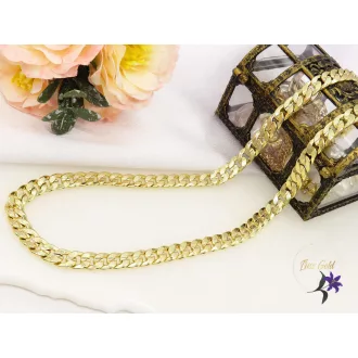 Dave-60 hosszú kerekszemes metszett nyaklánc-14K 