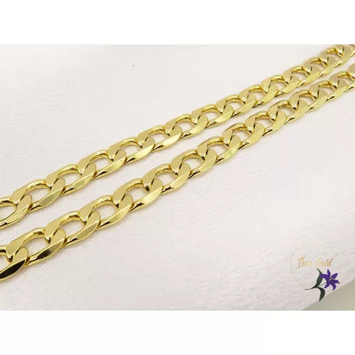 Bartold-50 hosszúkás szemű nyaklánc-14K 