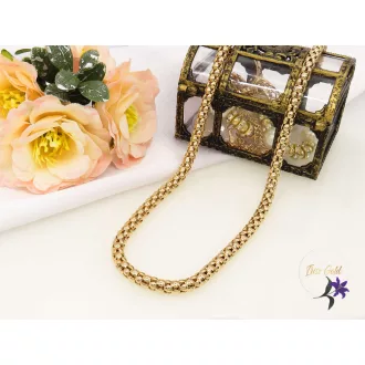 Lidiana-48 hengeralakú gyönyörű nyaklánc -18K 