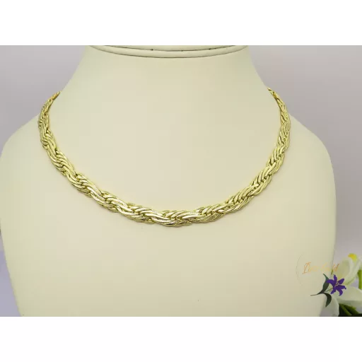 Suzann gold filled fonott széles nyaklánc-14K-CMJ 