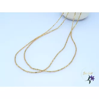 Elizabett dupla soros  gold filled nyaklánc-18K 