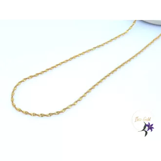 Gold filled csavart nyaklánc -18K 