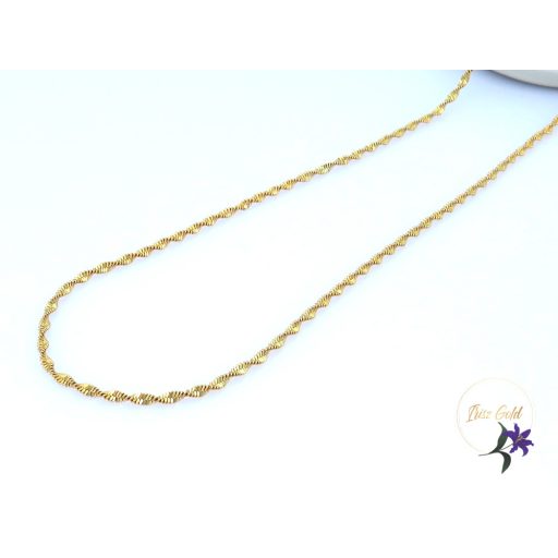 Gold filled csavart nyaklánc -18K 
