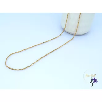 Gold filled csavart nyaklánc -18K 