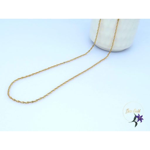 Gold filled csavart nyaklánc -18K 