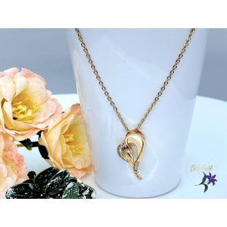   Xuping Angelia-45 gold antiallergén szív medálos nyaklánc 18K