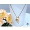 Angelia-45 gold antiallergén szív medálos nyaklánc 18K