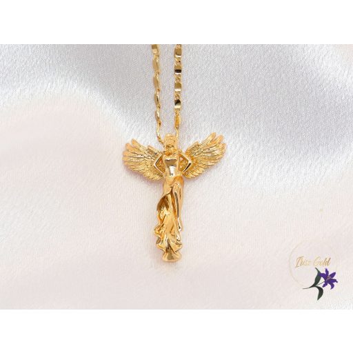 Hedvig antiallergén angyal medálos nyaklánc ajándék díszdobozban-18k