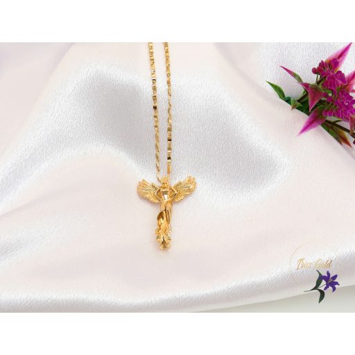 Hedvig antiallergén angyal medálos nyaklánc ajándék díszdobozban-18k