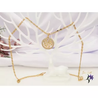 Ártemisz Gold Filled kerek medálos nyaklánc-18K 