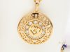 Darla Gold Filled nyaklánc kerek medállal " OM " szimbólum középen -18K 