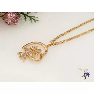 Elizia Gold Filled nyaklánc sellő medállal-18k 