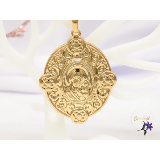 Xuping Jonna-50 Gold Filled nyaklánc vallási témájú medállal-18K