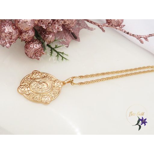Xuping Jonna-50 Gold Filled nyaklánc vallási témájú medállal-18K
