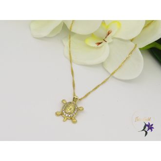 Zelda antiallergén kisteknőc medálos nyaklánc -14K