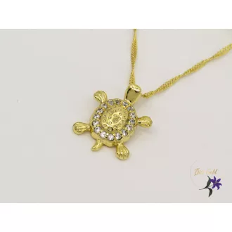 Zelda antiallergén kisteknőc medálos nyaklánc -14K