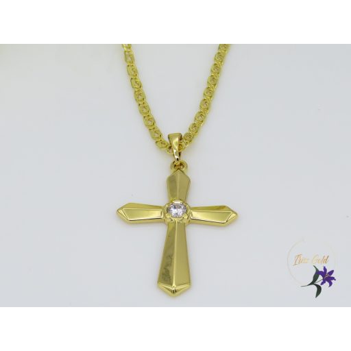 Xuping Seron-45 gold filled kereszt medálos nyaklánc-14K