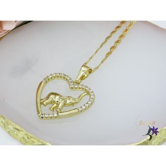 Antiallergén elefánt medálos nyaklánc-14K 