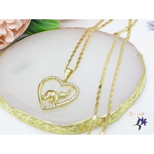 Antiallergén elefánt medálos nyaklánc-14K 