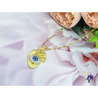 Védelmező szem medálos nyaklánc -14K 