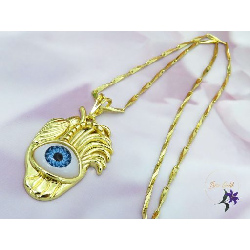 Védelmező szem medálos nyaklánc -14K 