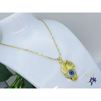 Védelmező szem medálos nyaklánc -14K 
