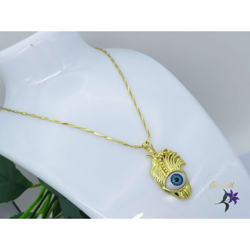 Védelmező szem medálos nyaklánc -14K 