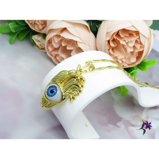 Védelmező szem medálos nyaklánc -14K 